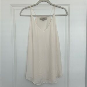 LOFT Cream V-Neck Spaghetti Strap Camisole